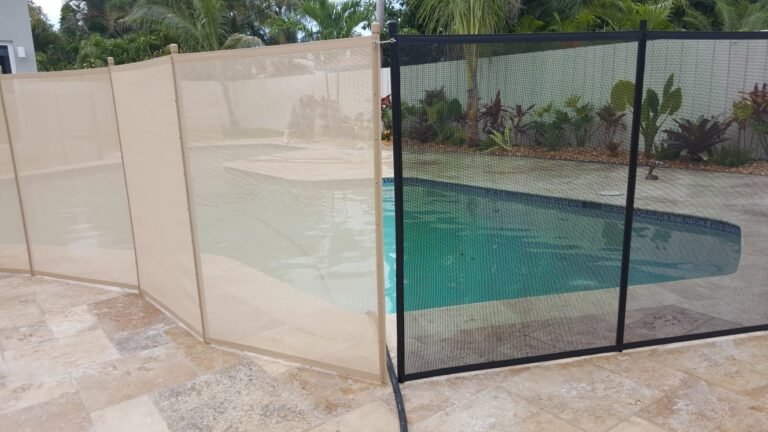 WhatsApp Image 2023-10-04 at 18.42.15 (1) - The Pool Fence Removable mesh pool fence installation 10