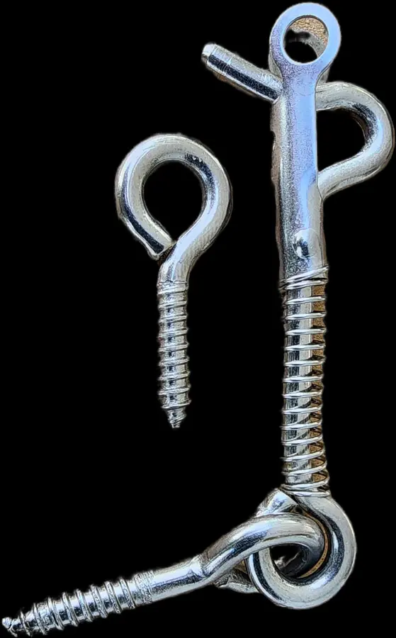 Stainless-steel pool fence hardware and anchors